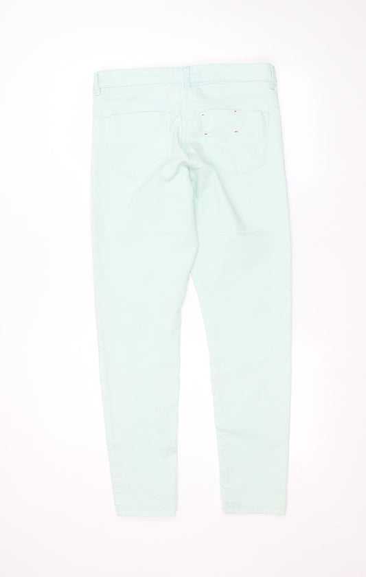 Papaya Womens Green Skinny Jeans Size 12 L27 in