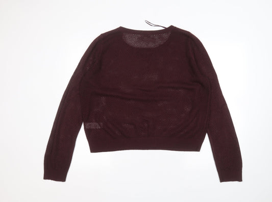 New Look Womens Red Pullover Jumper Size 18