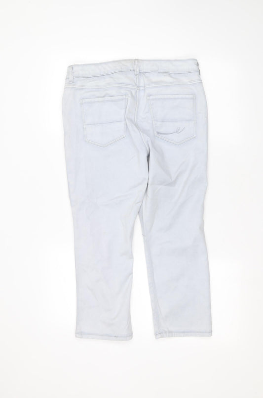 EDC Womens Blue Straight Jeans Size 36 in L21 in