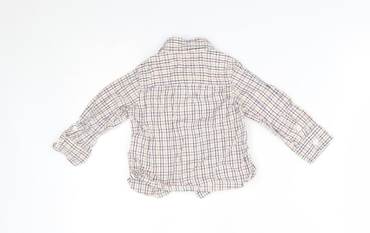 notting hill Boys Multicoloured Plaid Basic Button-Up Size 6-9 Months