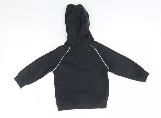 Matalan Boys Black Pullover Hoodie Size 2-3 Years - I'm the boss