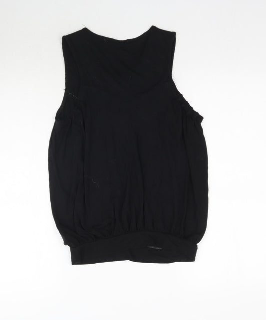 Debenhams Womens Black Basic Tank Size 8