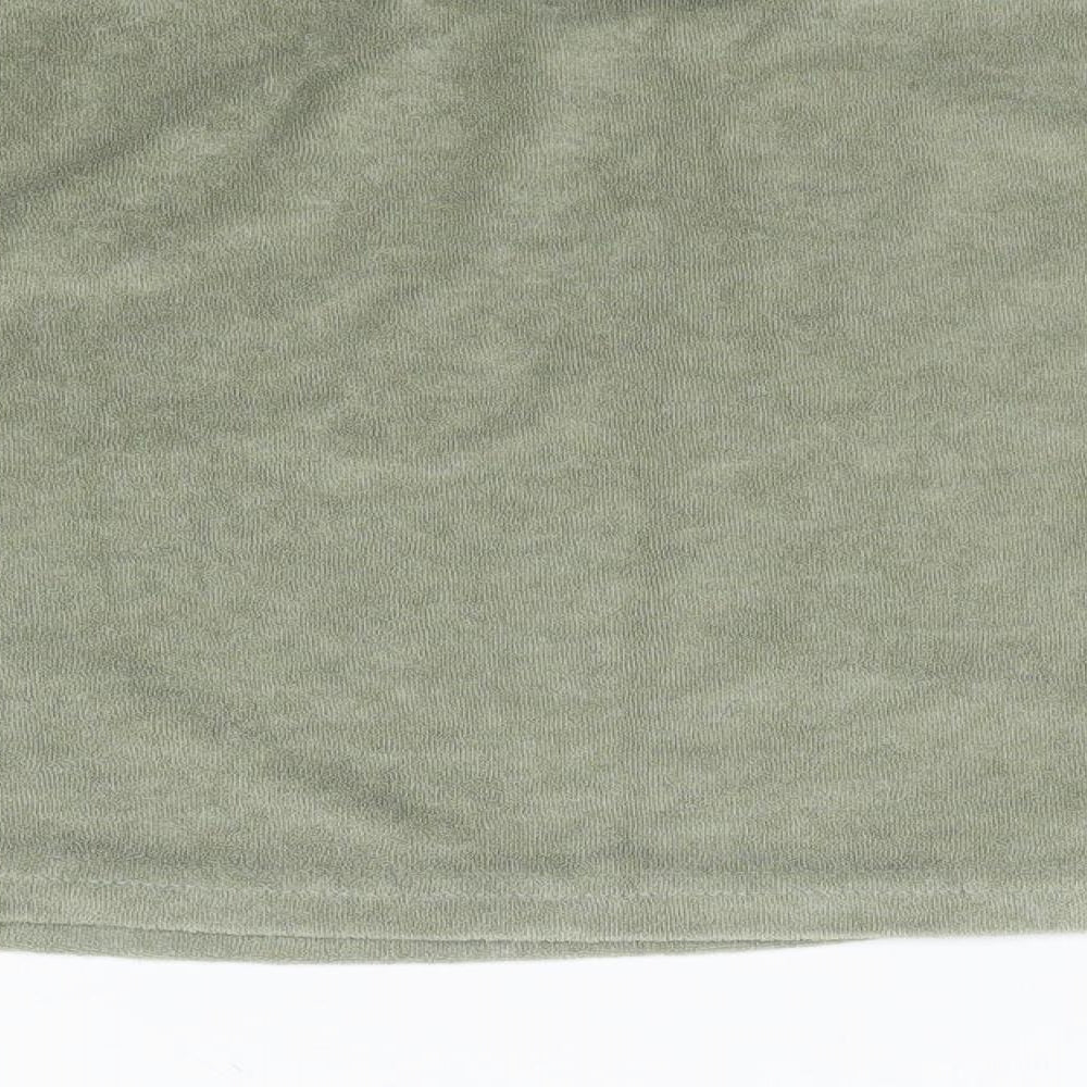 H&M Womens Green Cropped T-Shirt Size S