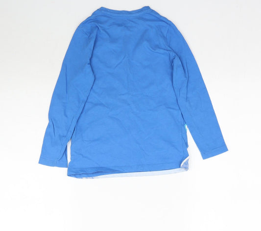 Preworn Boys Blue Pyjama Top Size 7 Years - Beyond awesome Alien