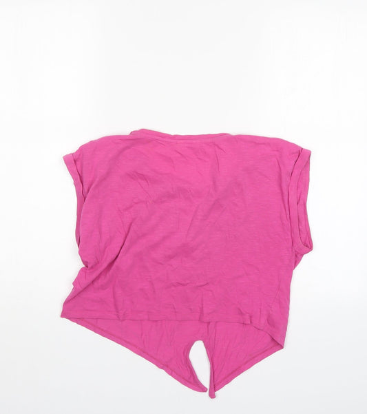 Kylie Girls Pink Wrap T-Shirt Size 13 Years