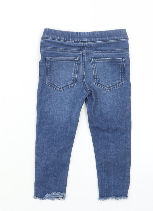 Denim Co. Girls Blue Denim Capri Jeans Size 18-24 Months