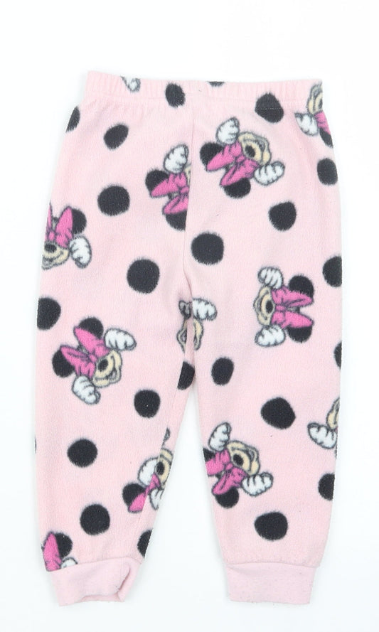 Primark Girls Pink Geometric Capri Pyjama Pants Size 18-24 Months - Minnie Mouse