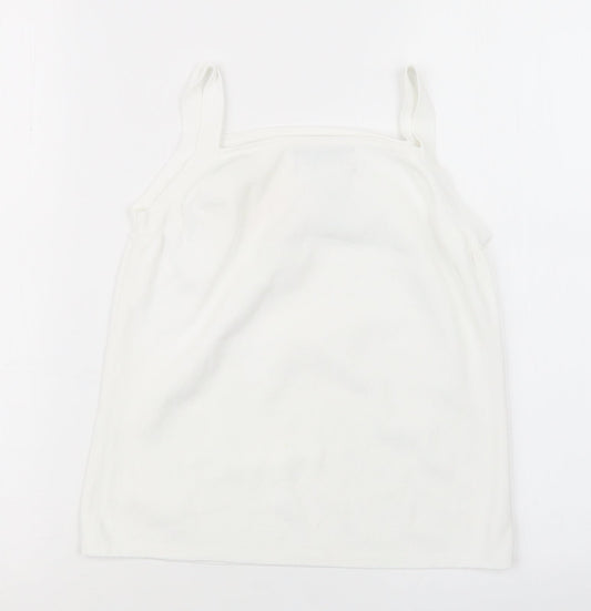 Joseph A. Womens White Basic Tank Size M