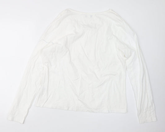 EA Womens White Basic T-Shirt Size XL