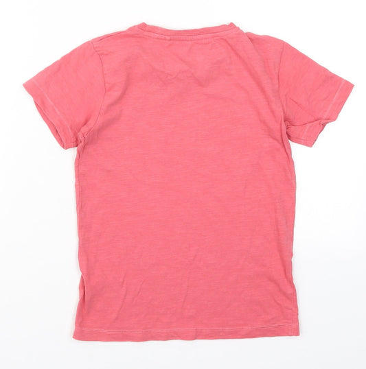 NEXT Boys Pink Basic T-Shirt Size 5-6 Years - Awesome