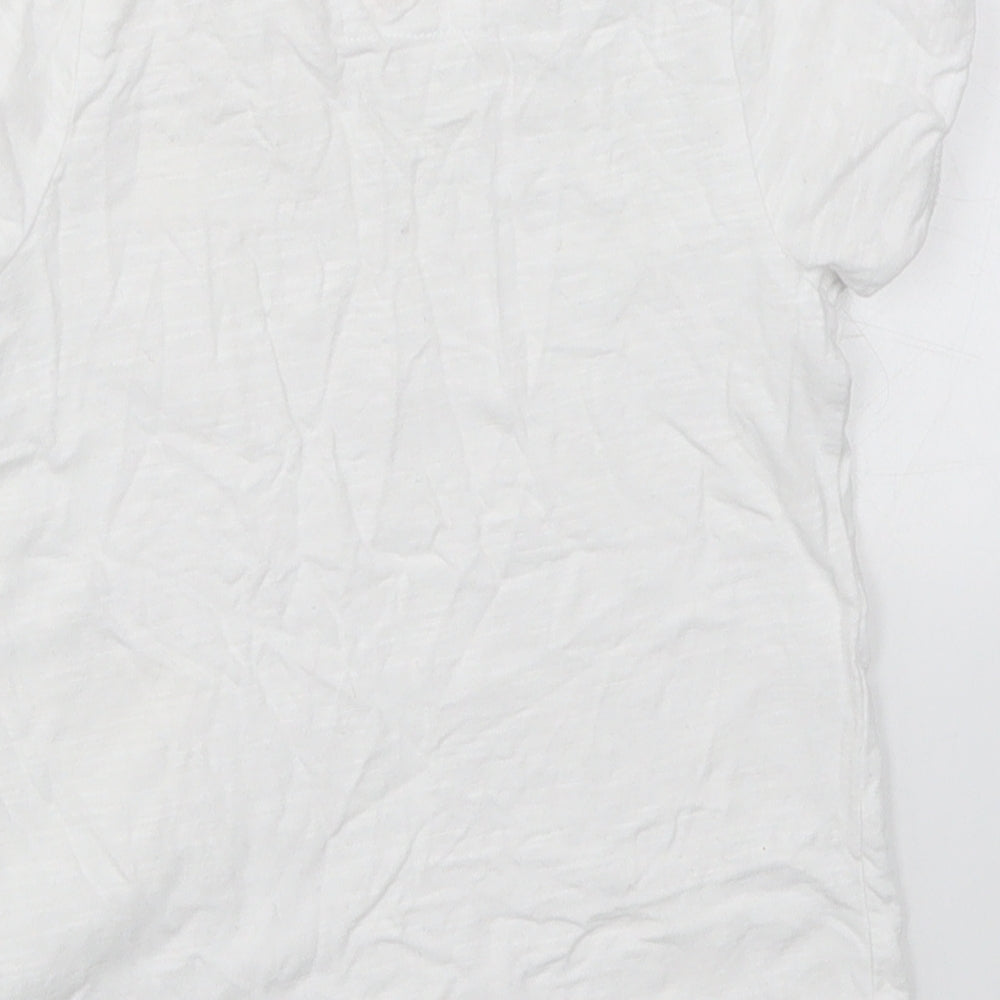 TU Girls White Lace Basic T-Shirt Size 6 Years