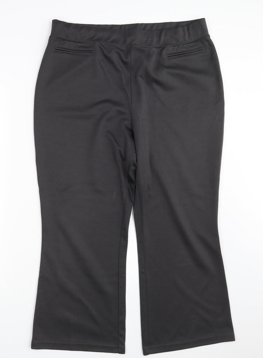 Anthology Womens Black   Bloomer Trousers Size 18 L24 in