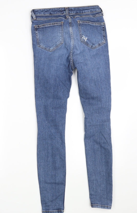 Denim Co. Womens Blue Denim Skinny Jeans Size 8 L27 in