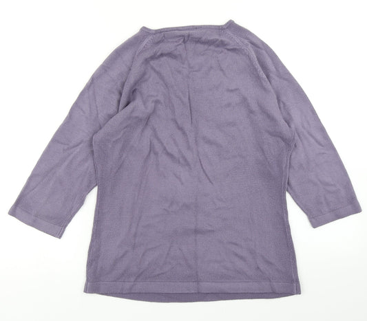 Dorothy Perkins Womens Purple Knit Pullover Jumper Size 12