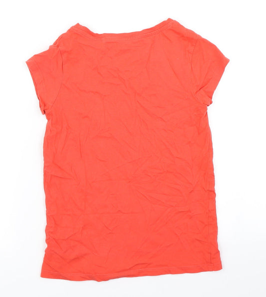 NEXT Girls Red Basic T-Shirt Size 9 Years