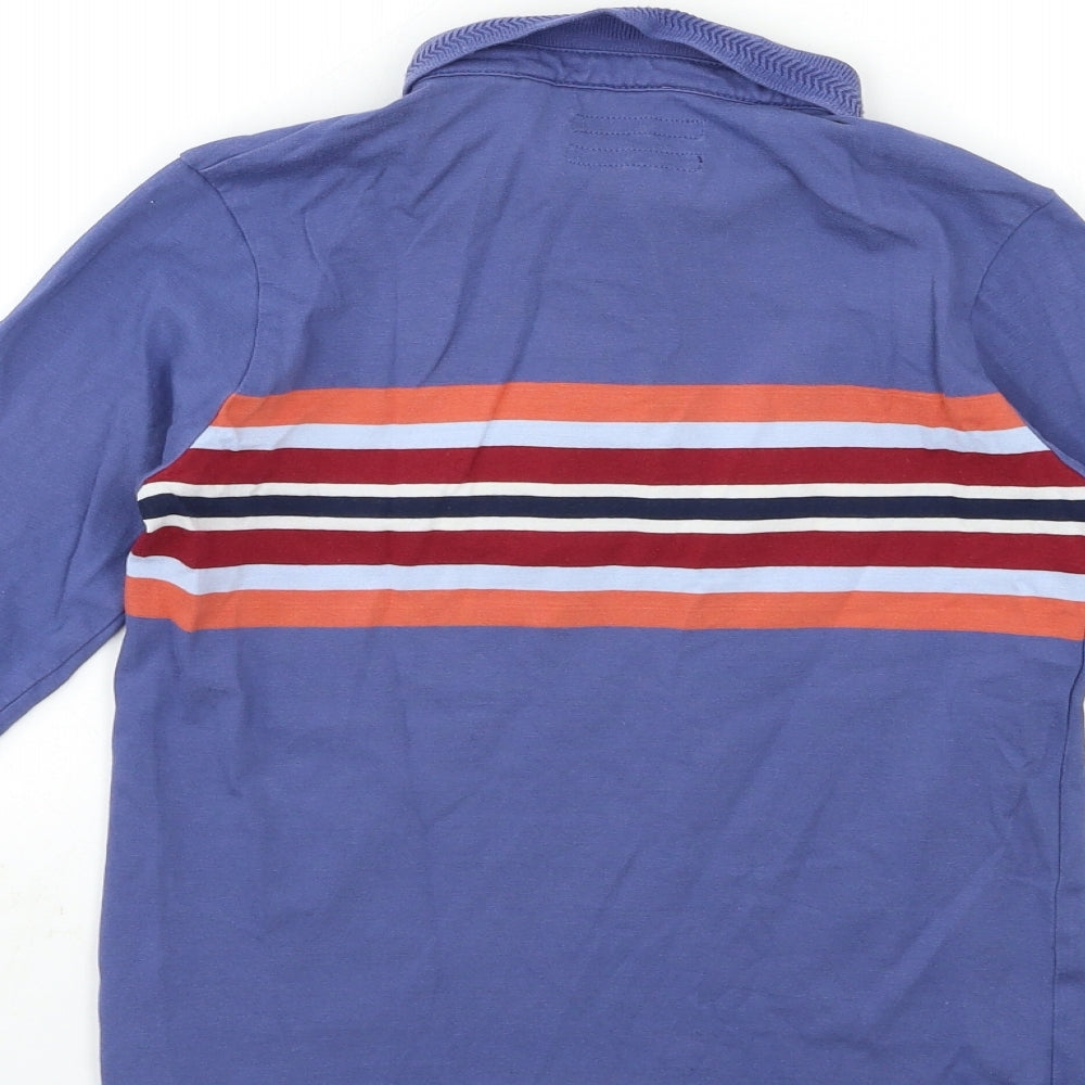 NEXT Boys Blue Striped Basic Polo Size 9 Years