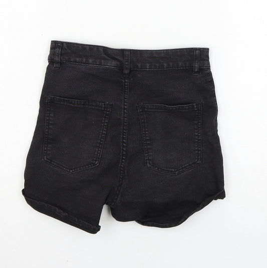Divided by H&M Womens Grey Denim Hot Pants Shorts Size 8