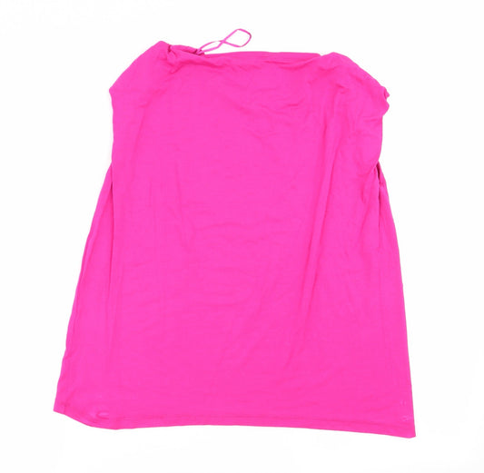 Select Womens Pink Basic T-Shirt Size M