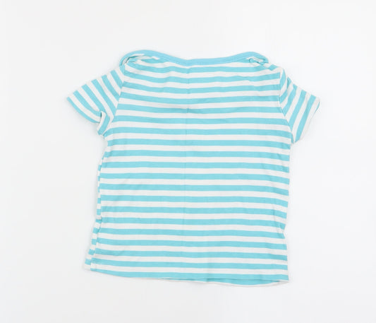 F&F Boys Multicoloured Striped Basic T-Shirt Size 2-3 Years