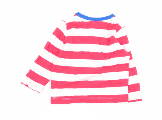 Mini Club Boys Multicoloured Striped Basic T-Shirt Size 12-18 Months