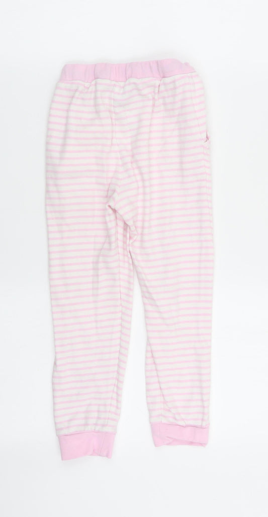 John Lewis Girls Multicoloured Striped Capri Lounge Pants Size 6 Years