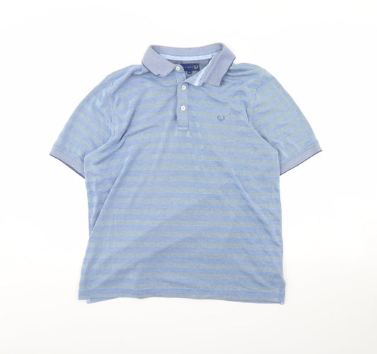 Lincoln Mens Blue Polo Size L