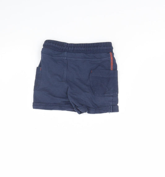 M&S Girls Blue Cropped Trousers Size 18 Months