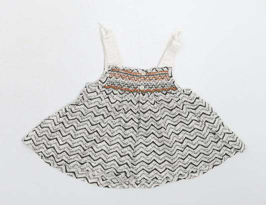 NEXT Girls Multicoloured Geometric Tank Dress Size 9-12 Months