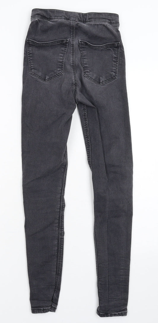 Topshop Womens Black Denim Jegging Jeans Size 24 in L27 in