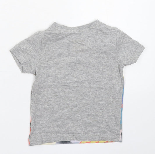 F&F Boys Grey Basic T-Shirt Size 2-3 Years