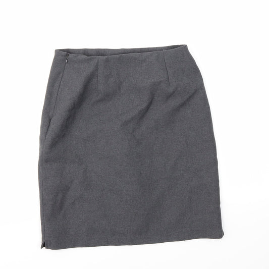 Preworn Girls Grey A-Line Skirt