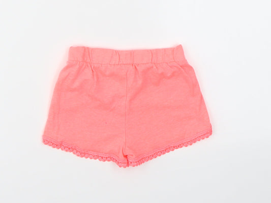 JEFF & CO Girls Pink Capri Trousers Size 18-24 Months