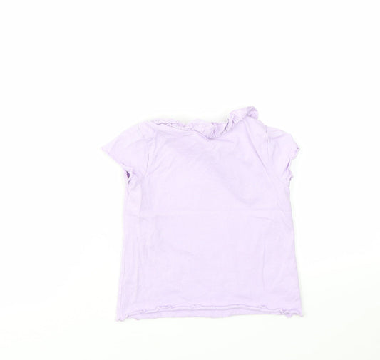George Girls Purple Basic T-Shirt Size 12-18 Months