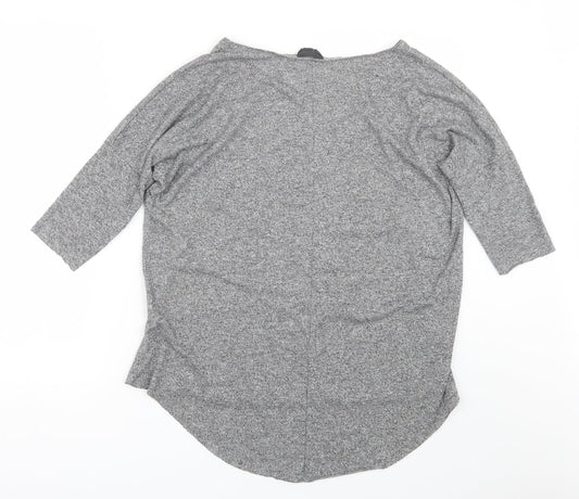 Topshop Womens Grey Basic T-Shirt Size 10
