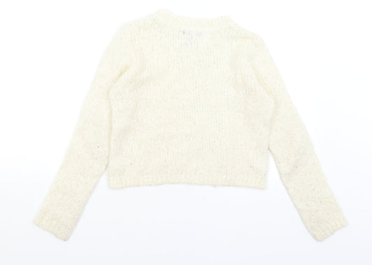 Gap Girls Ivory Pullover Jumper Size 12 Years