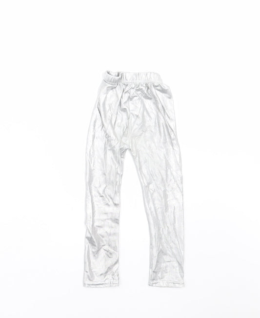Sheecute Girls Silver Carrot Trousers Size 3 Years - leggings