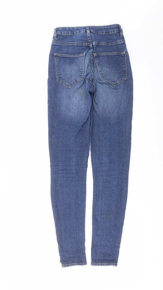 Divided by H&M Womens Blue Denim Skinny Jeans Size 6 L29 in