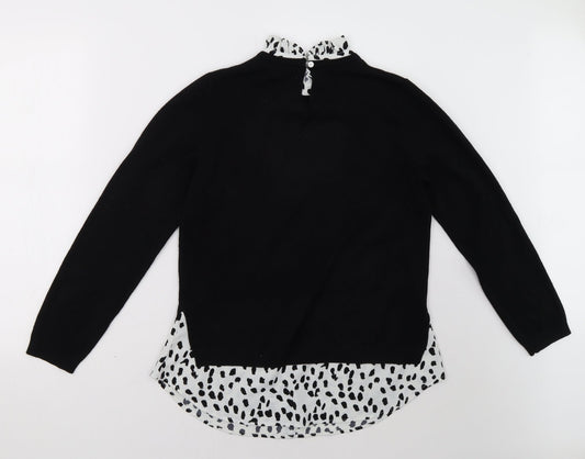 Matalan Womens Black Pullover Sweatshirt Size 10
