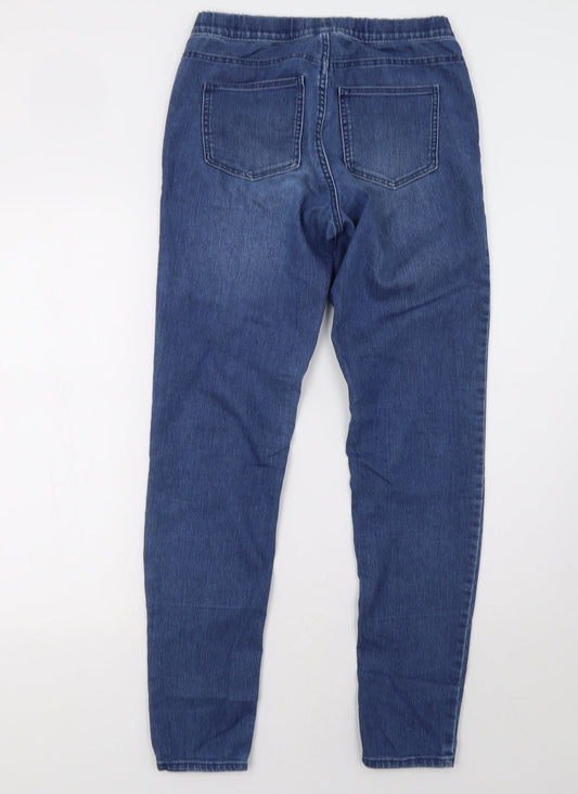 H&M Womens Blue Jegging Trousers Size 10 L32 in