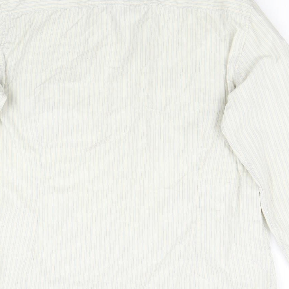 NEXT Mens Multicoloured Striped Button-Up Size M
