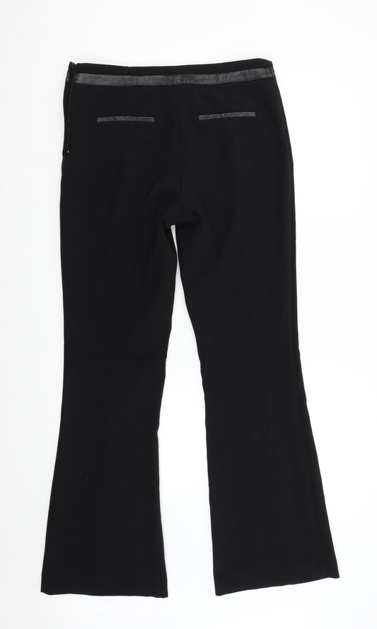 H&M Womens Black Trousers Size 12 L31 in