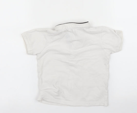 Matalan Boys White Basic Polo Size 3 Years