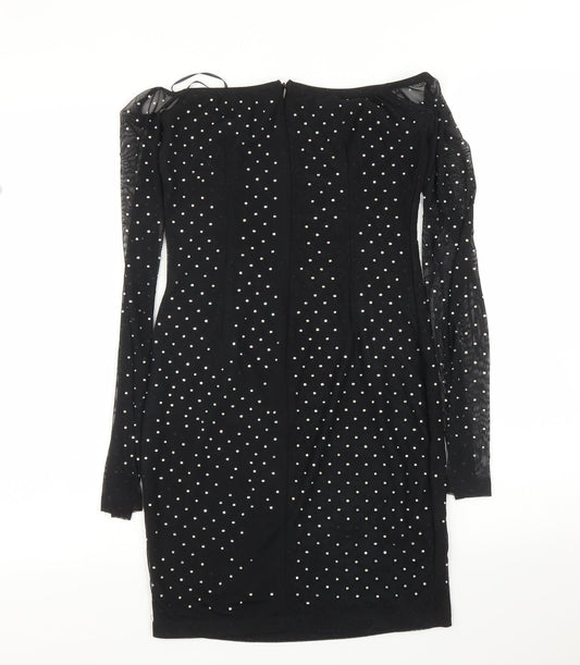 Nanana Womens Black A-Line Size 6