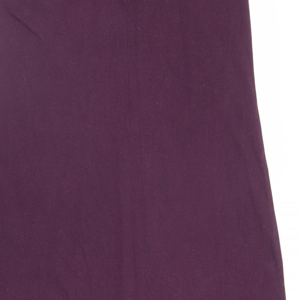 M&S Womens Purple A-Line Size M