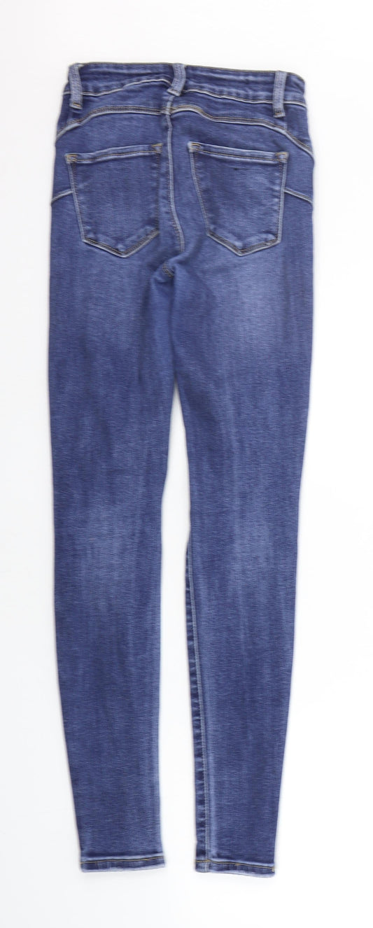 kathy jeans Womens Blue Skinny Jeans Size 6 L28 in