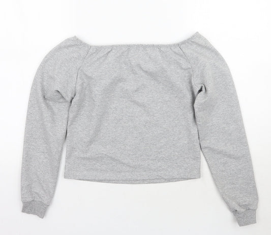 Portabello pink Womens Grey Pullover Jumper Size 8