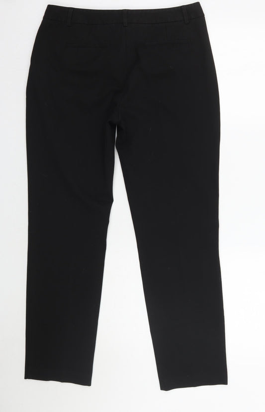 Resis Womens Black Trousers Size 12 L28 in
