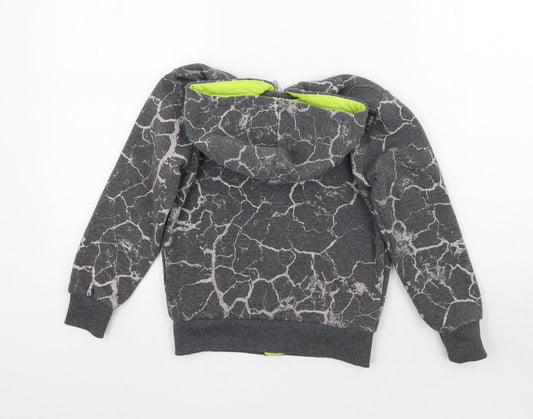Chika chika Boys Grey Geometric Jacket Coat Size 8 Years