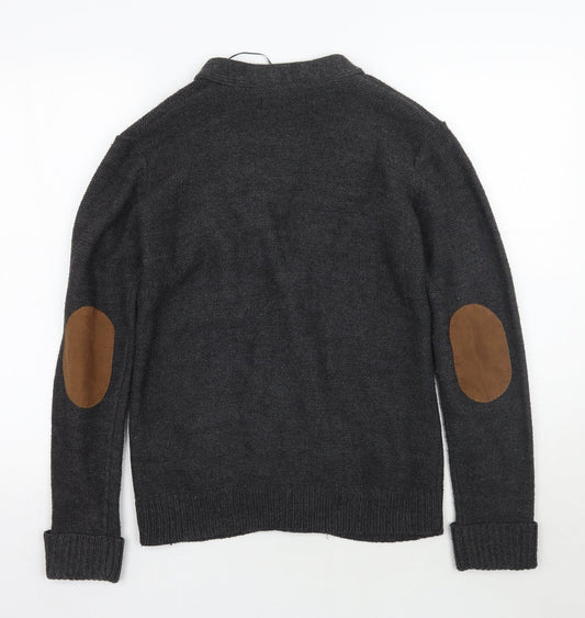 Sao Paulo Womens Grey Cardigan Jumper Size M