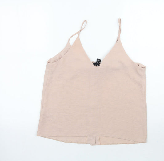 Newlook Womens Pink Basic Tank Size 10